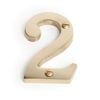 Sandleford 75mm Brass Numeral 2