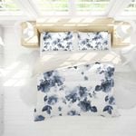 3D Blue Ink Floral Quilt Cover Set Bedding Set Pillowcases 15