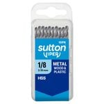  Sutton Tools 1/8" Viper Imperial Drill Bit - 10 Pack