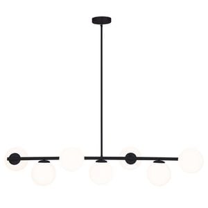 Mercator Black 7 Light Preston Pendant