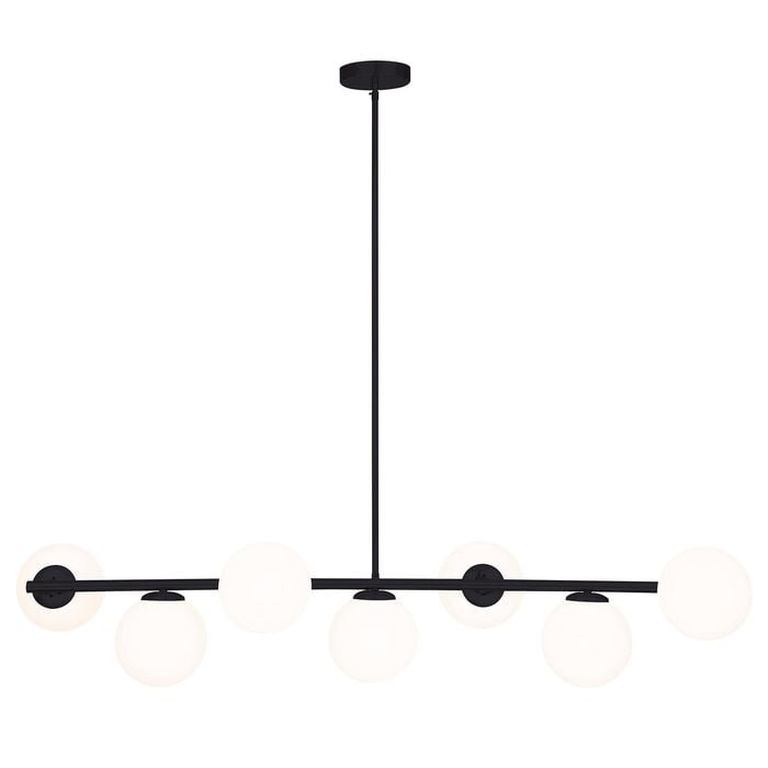 Mercator Black 7 Light Preston Pendant