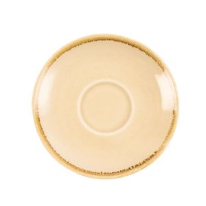 Olympia Kiln Espresso Saucer Sandstone 120mm Vitrified Ceramic Tableware