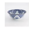 Tokyo Design Studio Lily Flower Ramen Bowl Blue 20.5x8cm
