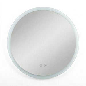 Oakory 80cm Round Led Bathroom Mirror With 3 Adjustable Colour Light Anti-fog
