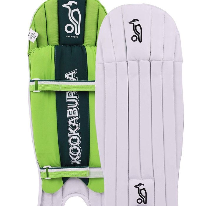 Kookaburra Kahuna Pro 500 Wicket Keeping Legguards (White, Short Handle)
