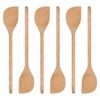 Argon Tableware Wooden Scraper Spoons - 30cm - Pack of 6