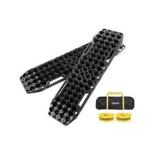 Bunker Indust Pair 10t Recovery Tracks With Jack Base Black