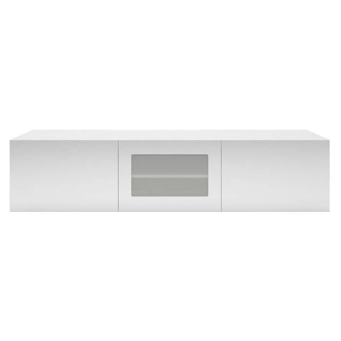 1.8m White Glacia Floating TV Unit