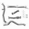 Ignite Exhausts Turbo Back For Mitsubishi Mr Triton 2.4l 3" No Cat & Straight Pipe Raw Aluminised Steel