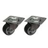 Move It 30mm 20kg Grey Swivel Plate Castor - 2 Pack