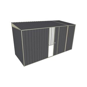 Build-a-Shed 1.5 x 3.7 x 2m Single Sliding Side Door Skillion Shed - Grey
