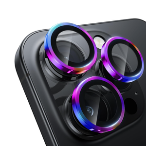 Metal Camera Lens Glass Individual Eagle Protector Cover - For Apple iPhone 17 Pro / 17 Pro Max (Multicolor)