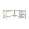 Maestro Furniture Rosen L-shape Executive Manager Office Computer Desk 150cm W/ Drawer - Washed Grey