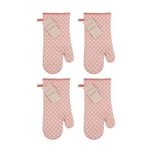 4PK Bas Phillips Printed Linen Looks Oven Mitt Kitchen Accessory Daisy