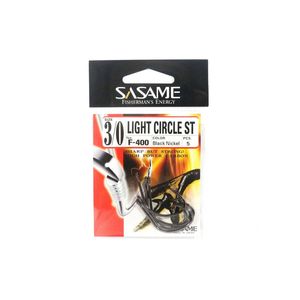Sasame F400 Light Circle Short Shank Bait Fishing Hook 3/0