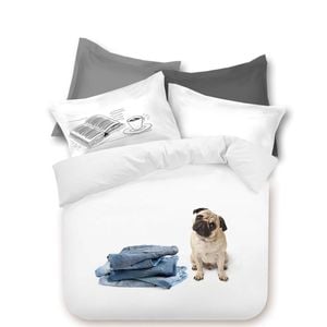 Georges Fine Linens Good Dog Quilt Cover Set - Single