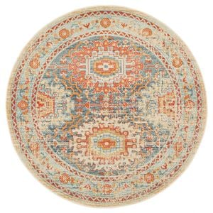 The Rug Connection Heritage 853 Gold 200x200cm - Medium Round Transitional Pet Friendly Indoor Rug