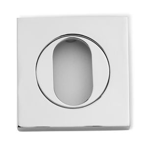 Lemaar 53mm Square Oval Chrome Escutcheon