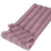 Smarcute 1 Piece - 119cm x 43cm Non-Slip Thick Soft Chenille Bath Mat Rug Mauve