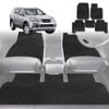 6D Diamond Car Floor Mats for Isuzu MU-X 2013-2020-Ultimate Set-Black-Outback GT