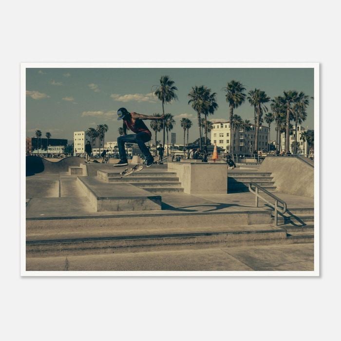 Galrie Stunning Skateboarding Photograph Capturing Skate Tricks, Poster Only, 70 x 100cm (28 x 40inch)