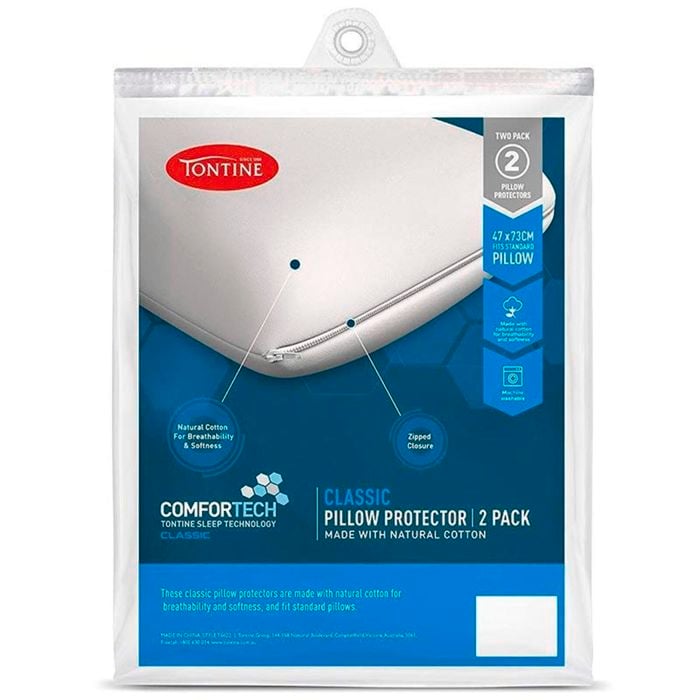 Tontine Comfortech Classic 2 Pack Pillow Protectors