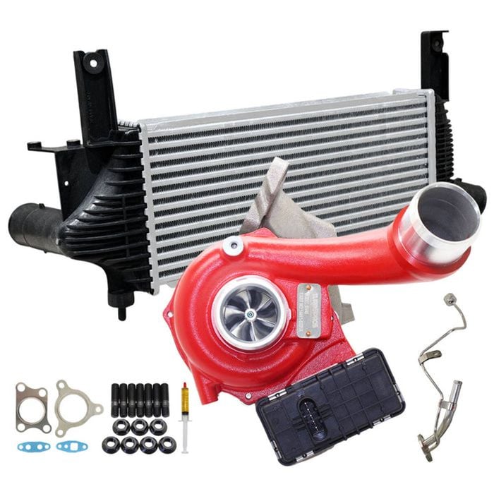 GEN1 High Flow Turbo+62mm Intercooler+Oil Feed Pipe For Nissan Navara D40 YD25 2.5L 2010 Onwards