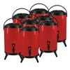SOGA 8X Stainless Steel Insulated Beverage Dispenser with Tap 16L Red