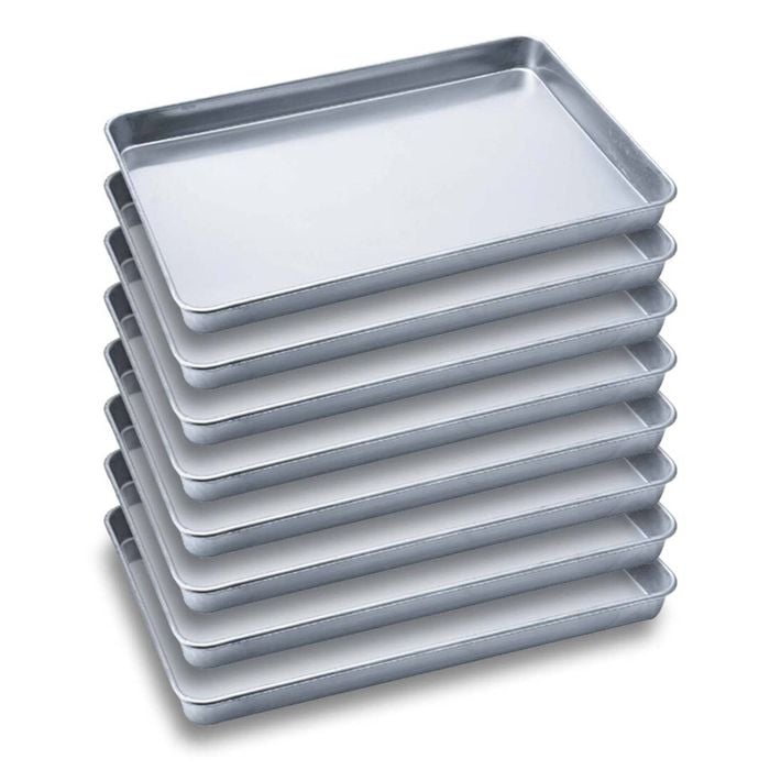 SOGA 8 Pack Aluminium Baking Pan Gastronorm Tray 60x40x5cm