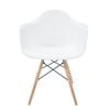 Sk Designer Living | Replica Eames Daw Eiffel Chair | Plastic & Natural - White
