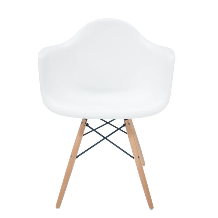 Sk Designer Living | Replica Eames Daw Eiffel Chair | Plastic & Natural - White
