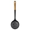 Staub 31cm Silicone Skimming Ladle w/ Wood Handle Kitchen Cooking Utensil Brown