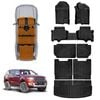 3D Floor Mats Boot Liners Set for Ford Everest SUV 2015-2022 All Weather Kick Back Seat Protector