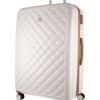 Pierre Cardin 4 Wheel Medium Hard-shell Tsa Lock Travel Luggage 70cm White