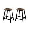 Artiss Bar Stools Set of 2 Kitchen Counter Stools Wooden Industrial Rustic Brown