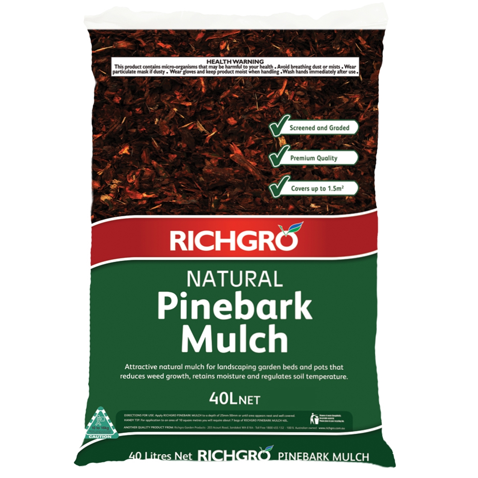 Richgro 40L Pine Bark Mulch