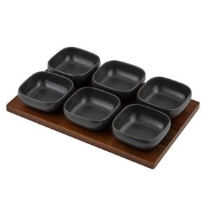 Ladelle Essentials 7 Piece Bowl & Tray Set