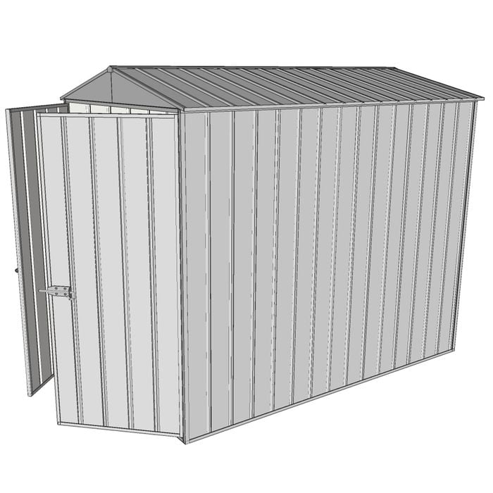 Build-a-Shed 1.5 x 2.3 x 2.3m Gable Shed without Side Doors - Zinc
