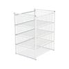 Flexi Storage Home Solutions 435 x 690 x 545mm White 4 Wire Basket And Frame Kit