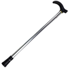 Metal WALKING STICK Travel Extendable Pole Compact Adjustable Lightweight  Silver