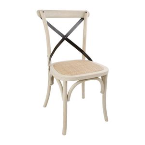 Bolero Bentwood Chairs with Metal Cross Backrest (2 Pack) - DR306