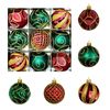 Catzon 9 Pcs Christmas Balls 6CM Shatterproof Ornaments for Home Party Holiday-Set 2