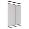 Lugna 2400 x 1201-1800mm Black VJ Panels Wardrobe Double Sliding Doors