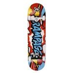Rampage Skate Comic Art Complete Skateboard 8" - Blue