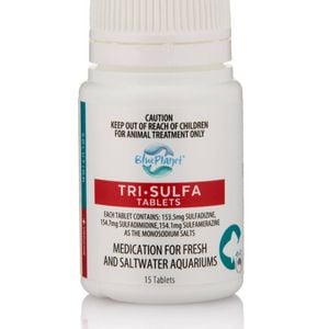 Aquarium Tri Sulfa Tablets Medication for Fish - 15 Tablets (Blue Planet)