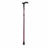 Rebotec Foldable Walking Stick with Derby Handle - Compact, Lightweight, and Height Adjustable Walking Cane