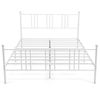 Costway Queen Size Victorian Bed Frame Metal Headboard Footboard
