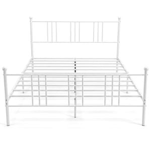 Costway Queen Size Victorian Bed Frame Metal Headboard Footboard
