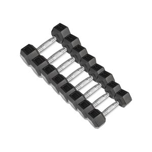 CORTEX 56kg Hex Fixed Dumbbell Set (4, 6, 8, 10kg Pairs)