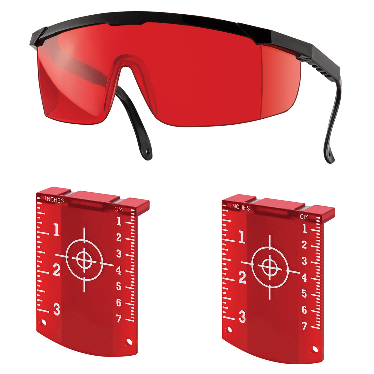 Lasertec Red Laser Targets And Glasses Combo Pack - Bunnings New Zealand